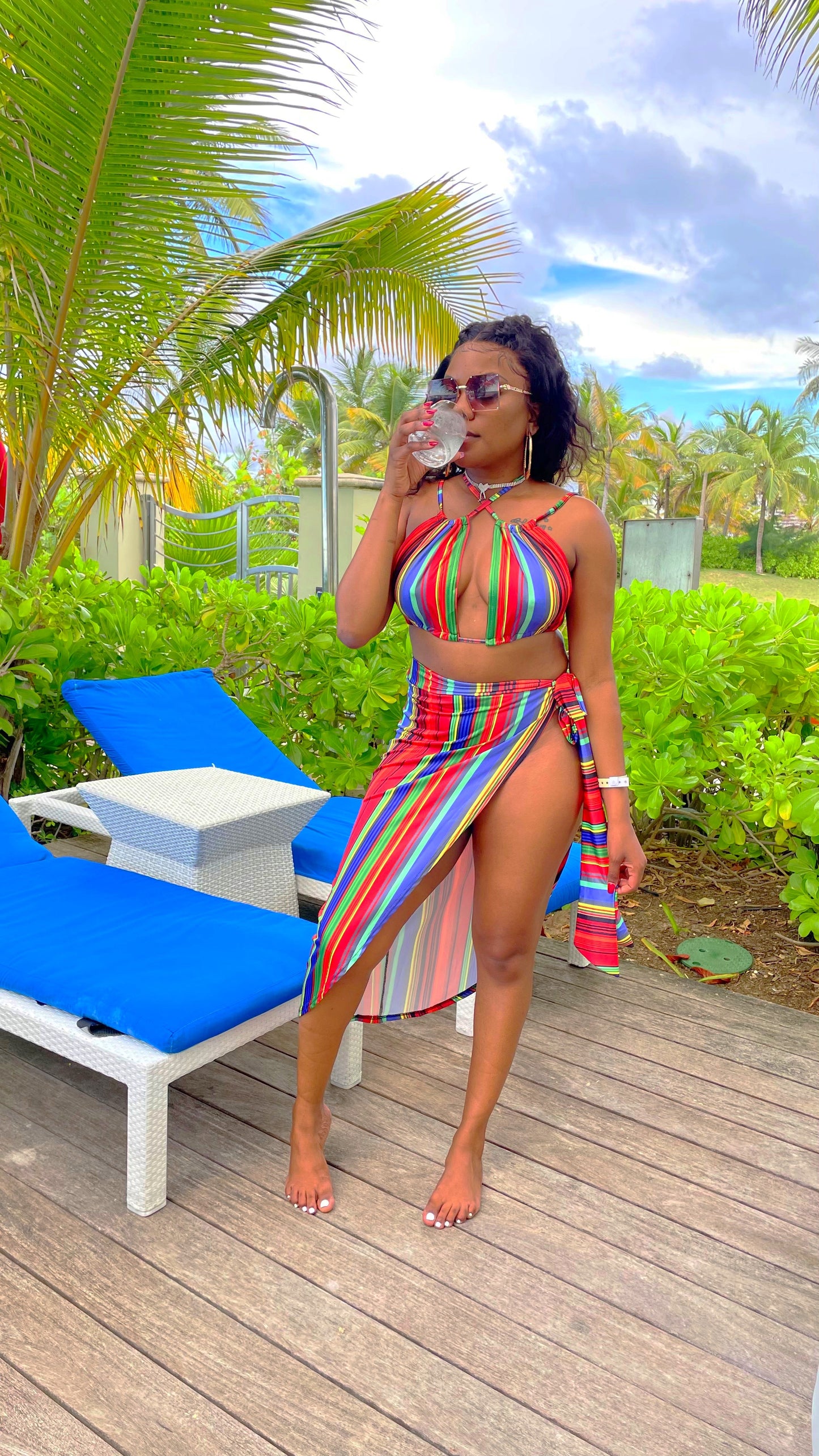 Island Vibes | Women’s Three Piece Swimsuit