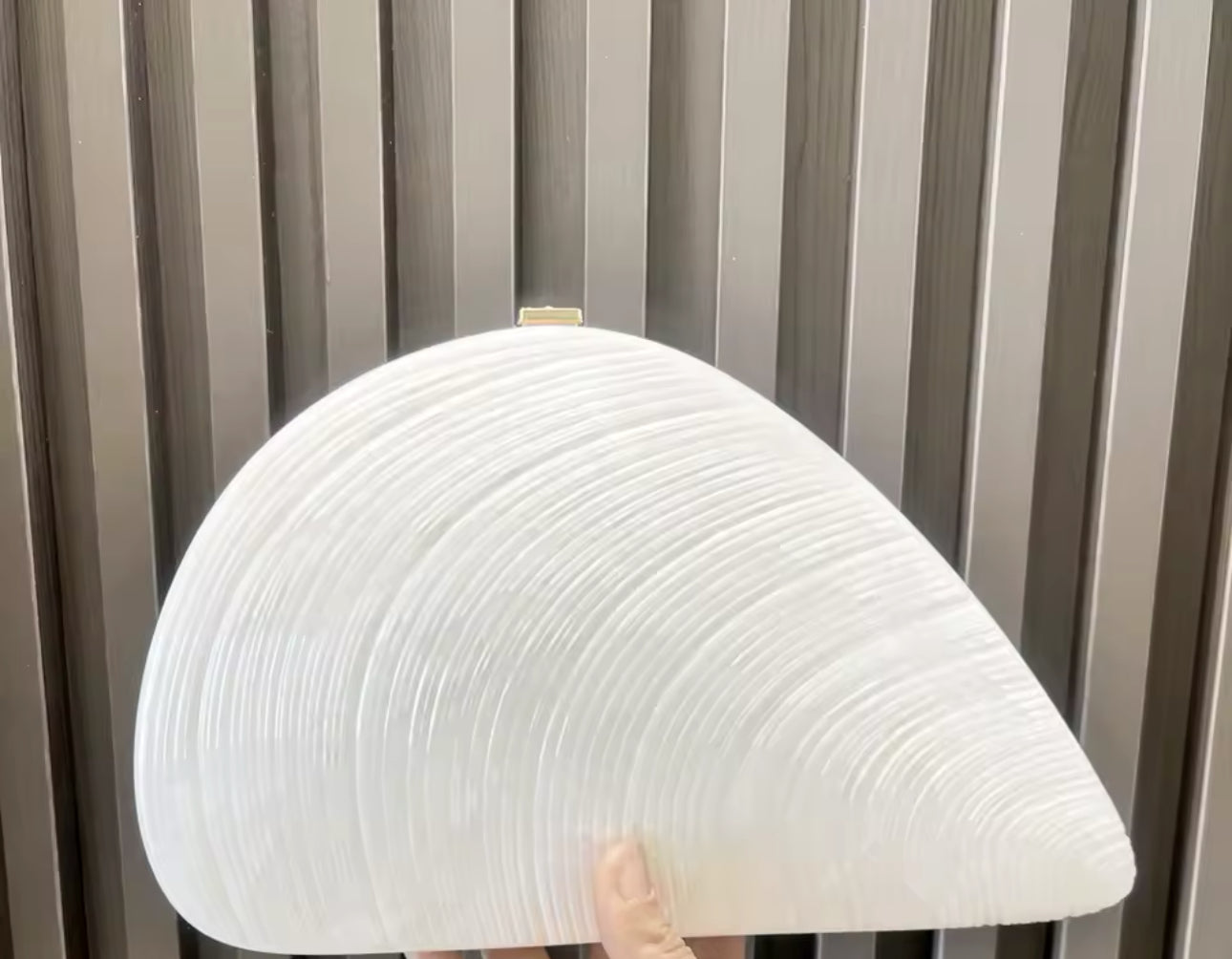 The Locked In | Shell Clutch Purse