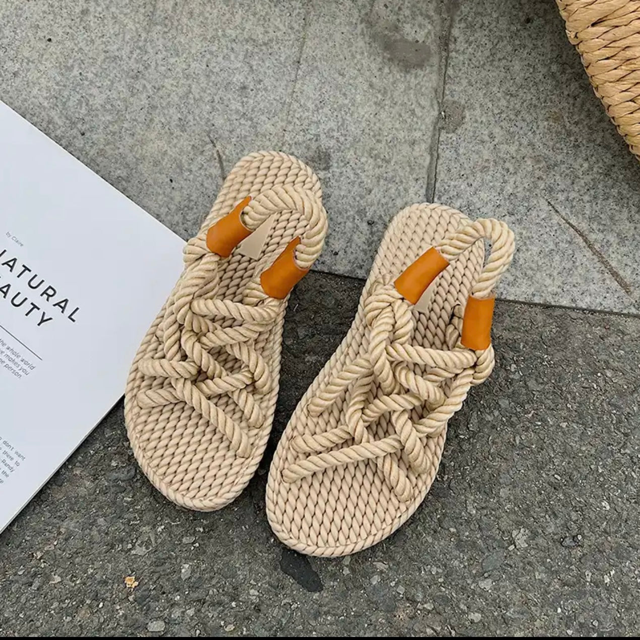 The Rainbow Color Rope Sandals (Comes In Other Gorgeous Colors)