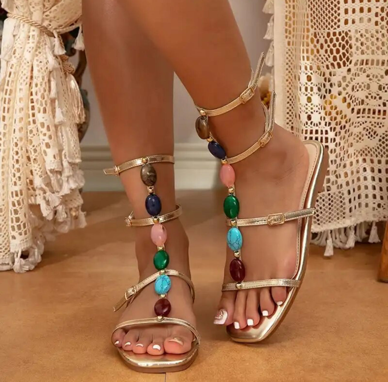 Color Gem | Gladiator Sandals