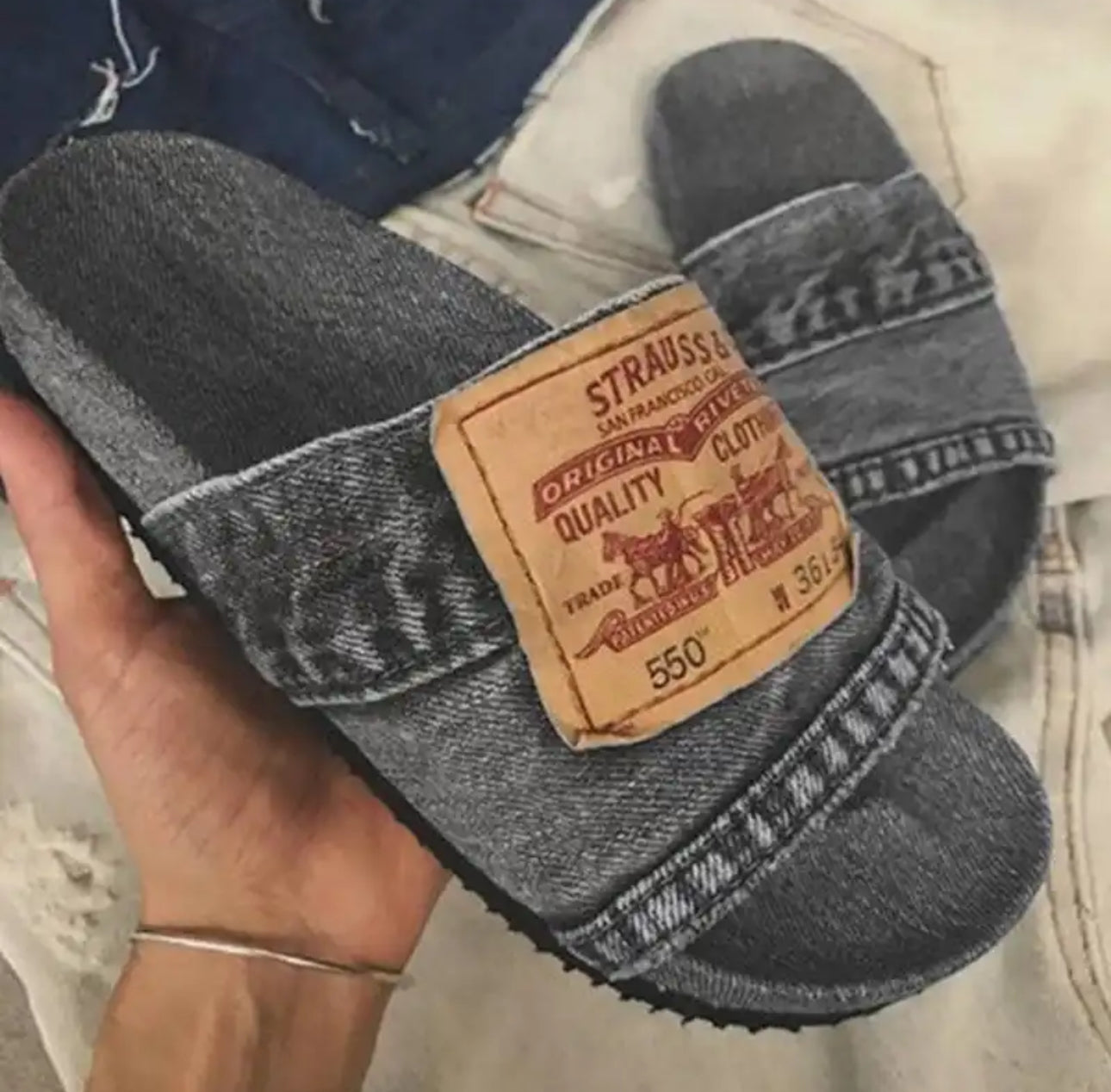 Just Cozy | Women’s Denim Slides (Restocked)