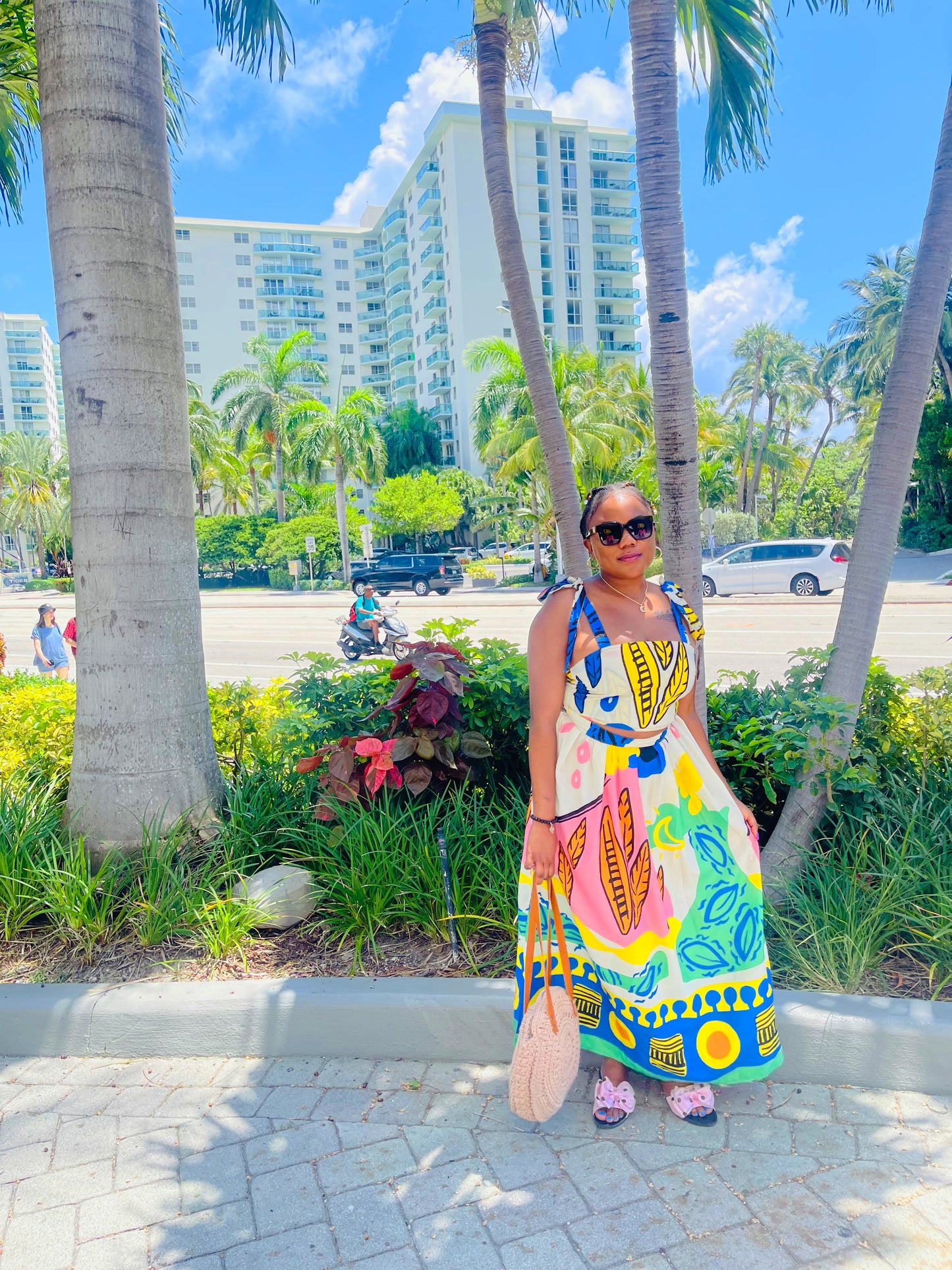 Miami Vibes | Printed Two Piece Set