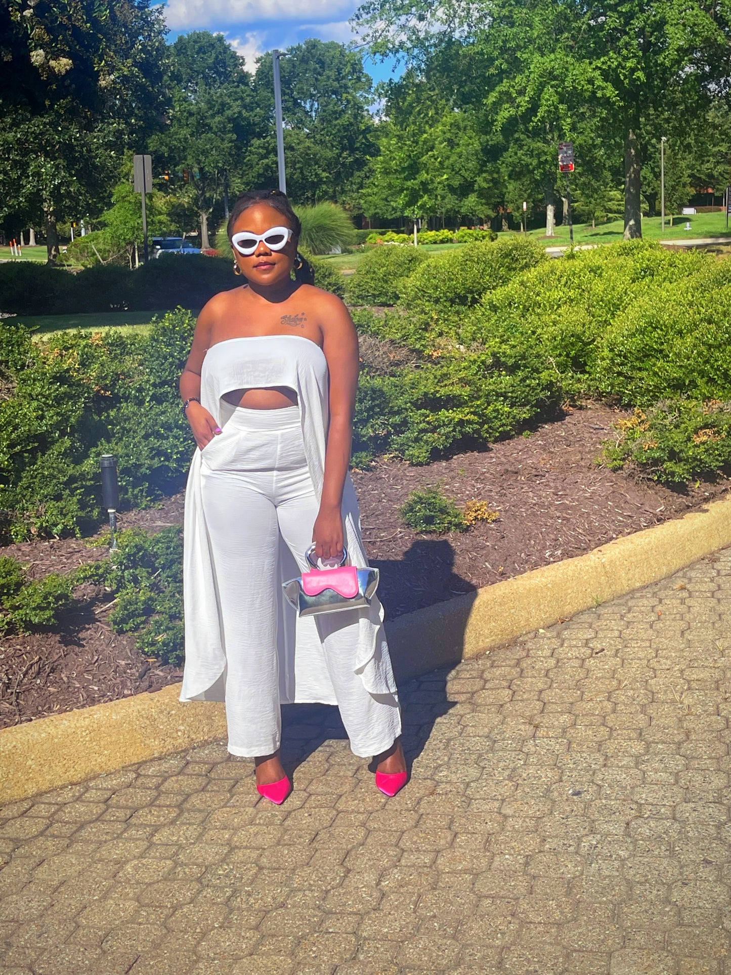 All White Party Tingz | Two Piece Outfit