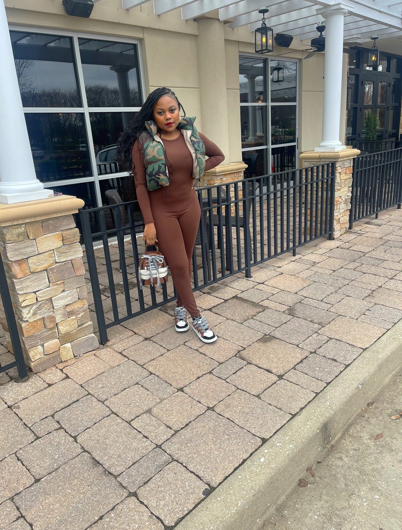 The Brown Romper Jumpsuit