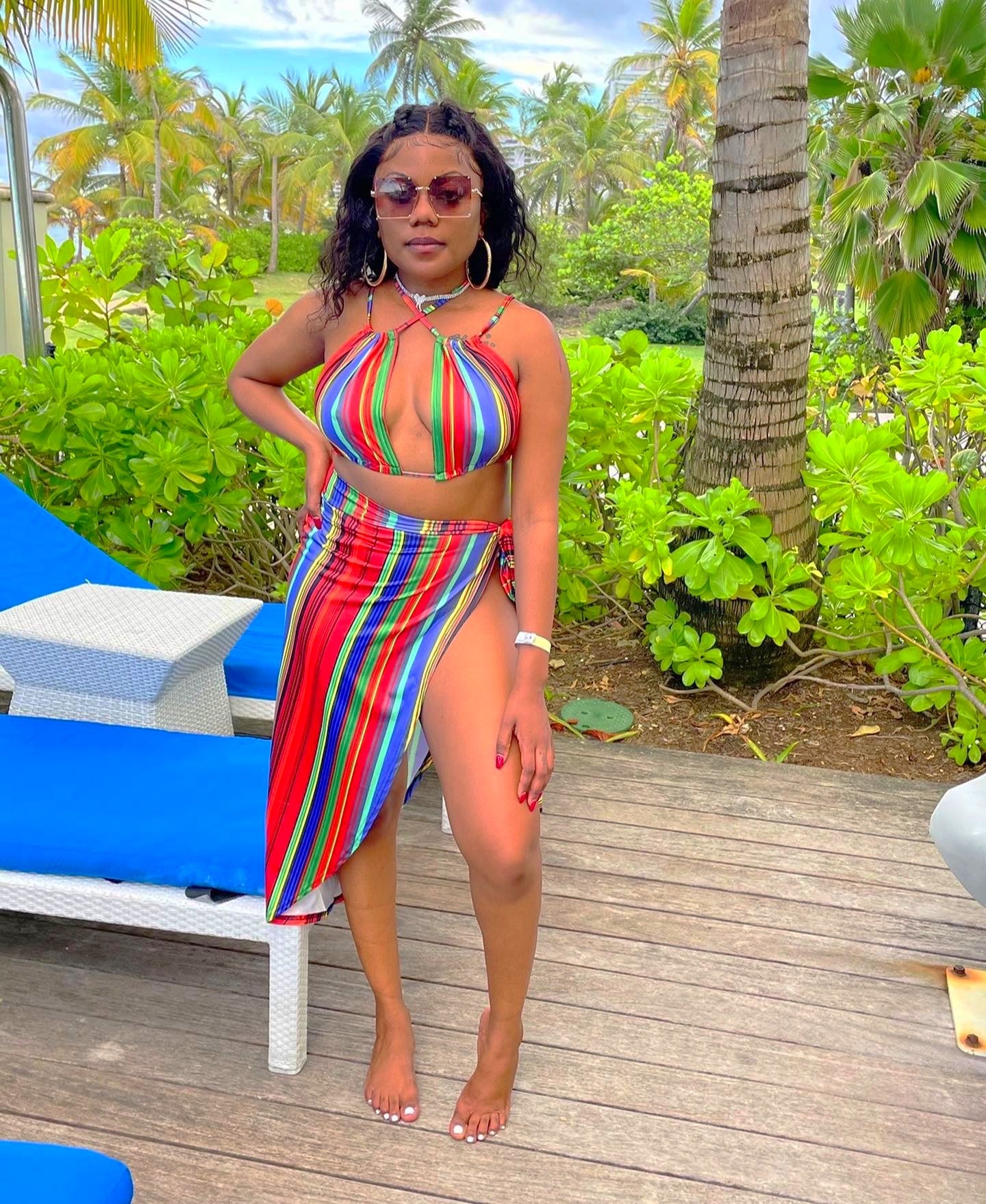 Island Vibes | Women’s Three Piece Swimsuit