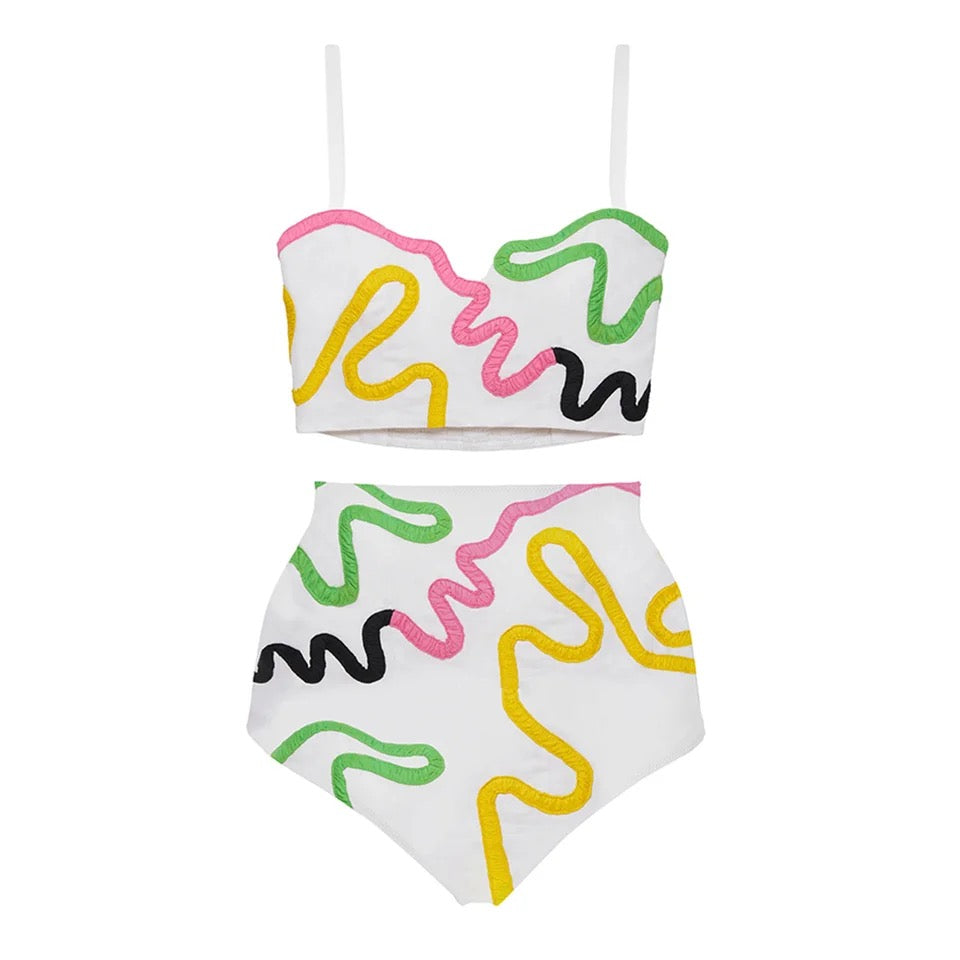 The All Eyes On Me Swimsuit Three Piece Set - Seasonal Secrets