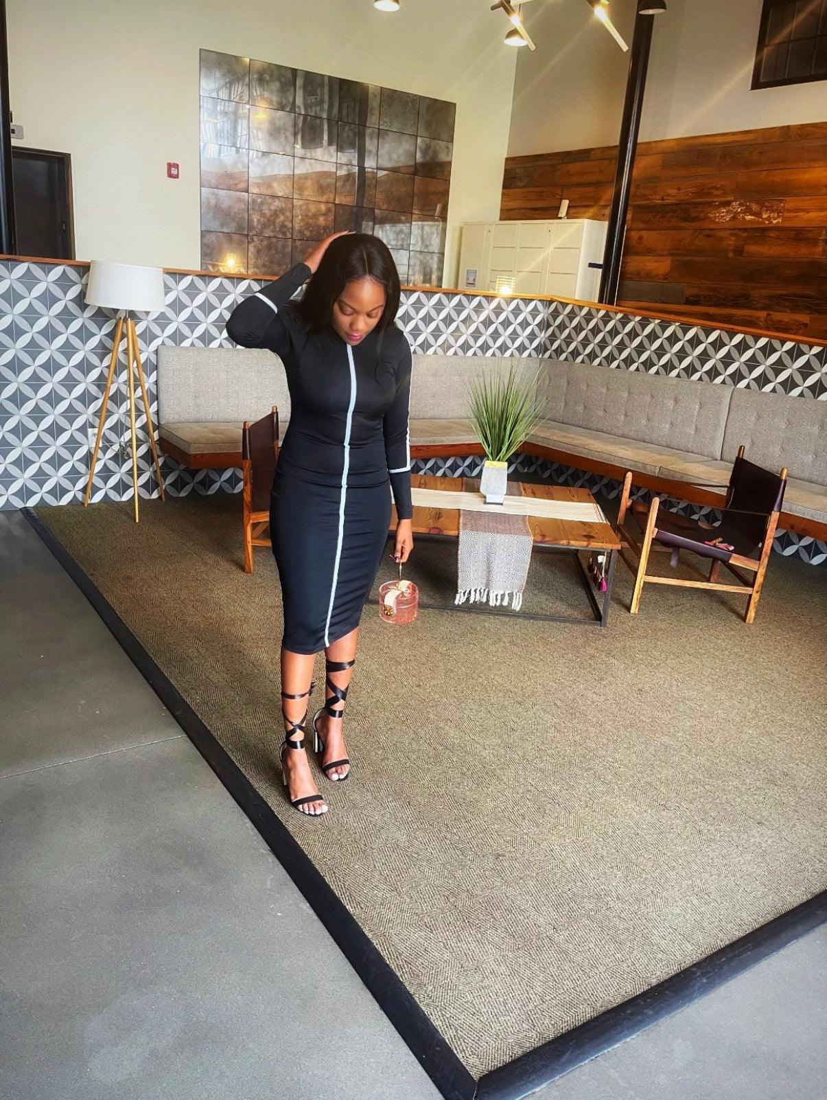 Baddie | Women’s Black Bodycon Dress (Restocked) Ready To Ship - Seasonal Secrets