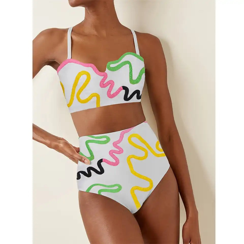 The All Eyes On Me Swimsuit Three Piece Set - Seasonal Secrets