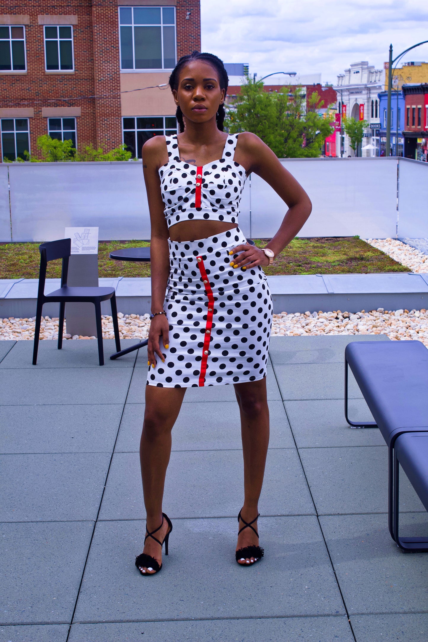 Polka Dot Vibes | Women's Skirt Ready To Ship - Seasonal Secrets