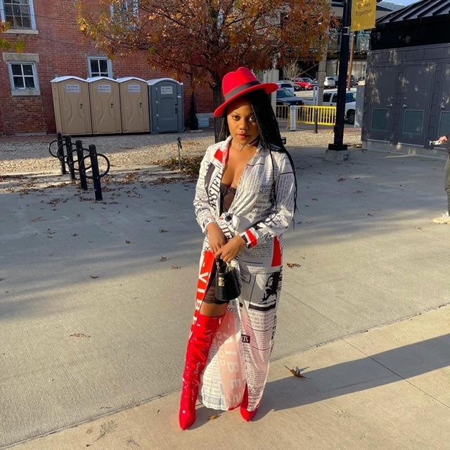 Hot Off The Press | Women's Robe/ Shirt Dress - Seasonal Secrets