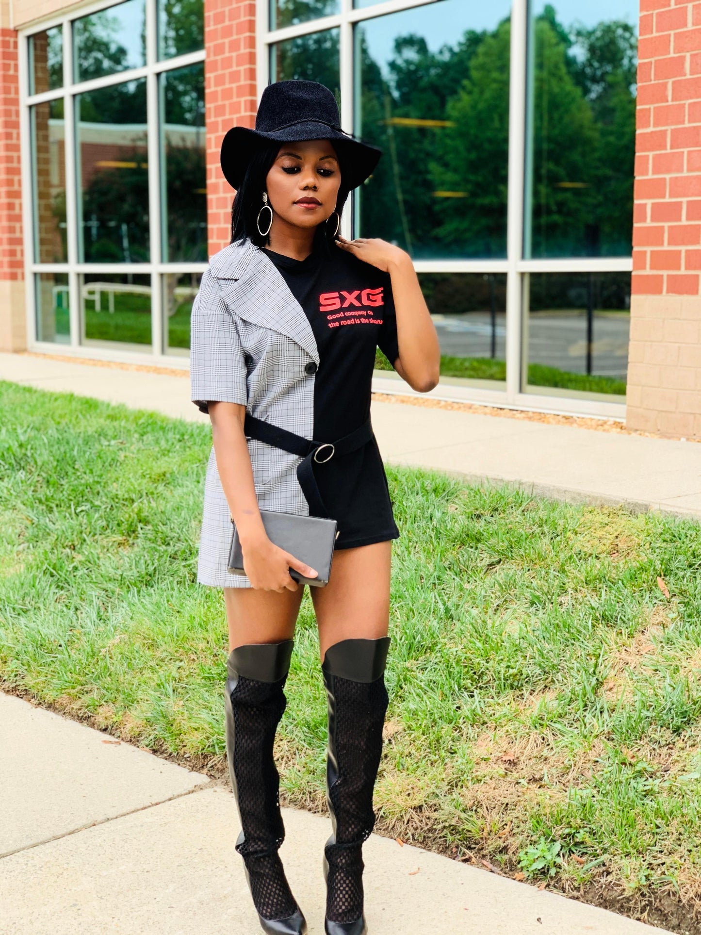 Boss Babe | Plaid Shirt Dress Ready To Ship - Seasonal Secrets