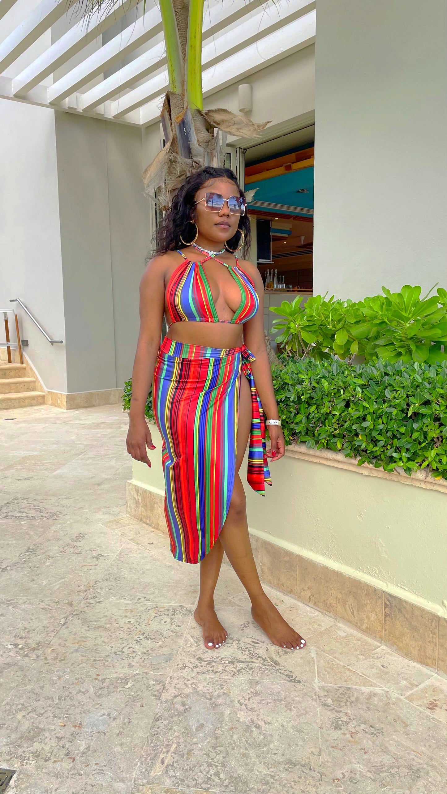 Island Vibes | Women’s Three Piece Swimsuit Preorder - Seasonal Secrets