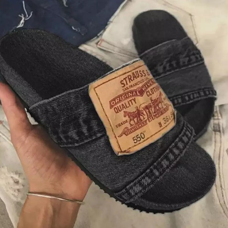 Just Cozy | Women’s Denim Slides Preorder Ships 5/14 - Seasonal Secrets