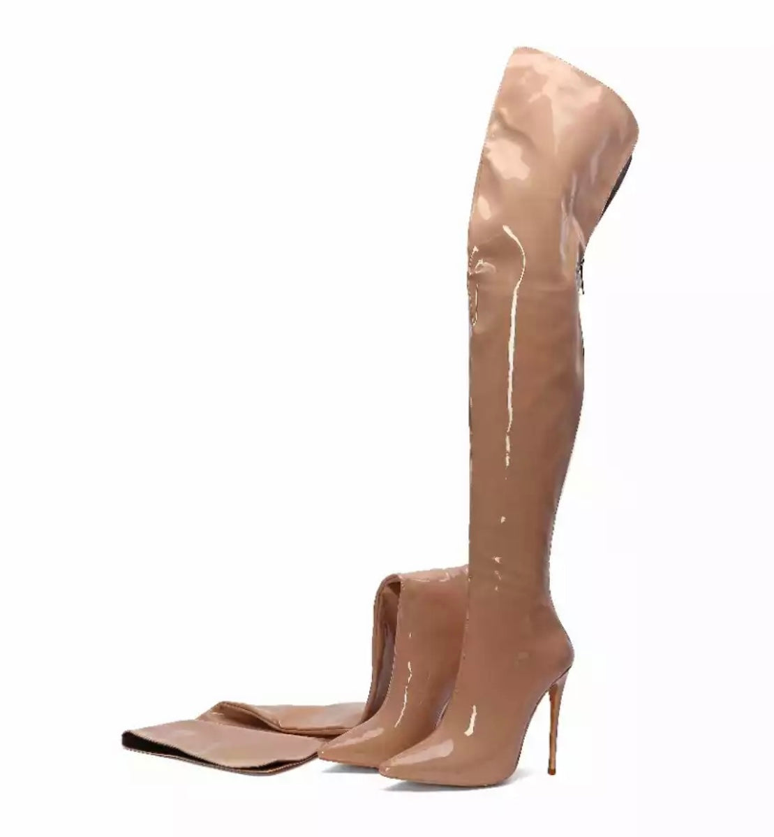 Giving Nude | Women’s Thigh High Boots. (Preorder Ships 5/20) - Seasonal Secrets