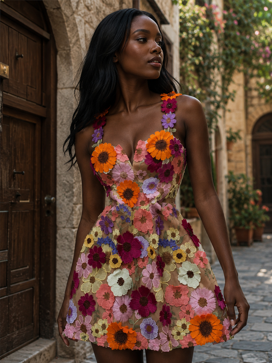 Fashion Elegance | Floral Dress (Comes In Other Colors)