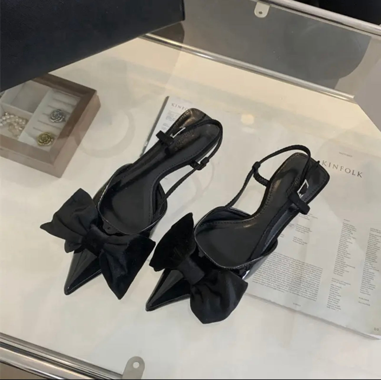 The Paris Bow Flat Mules (Comes In Other Colors)