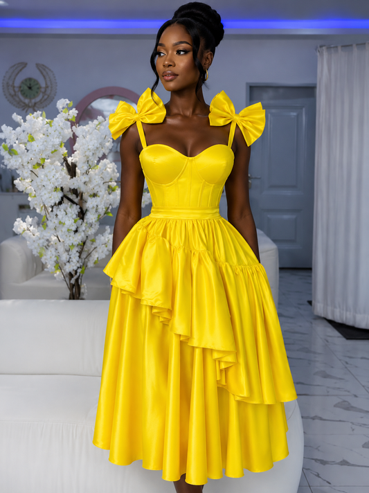 The Snatched Up Dress (Yellow)