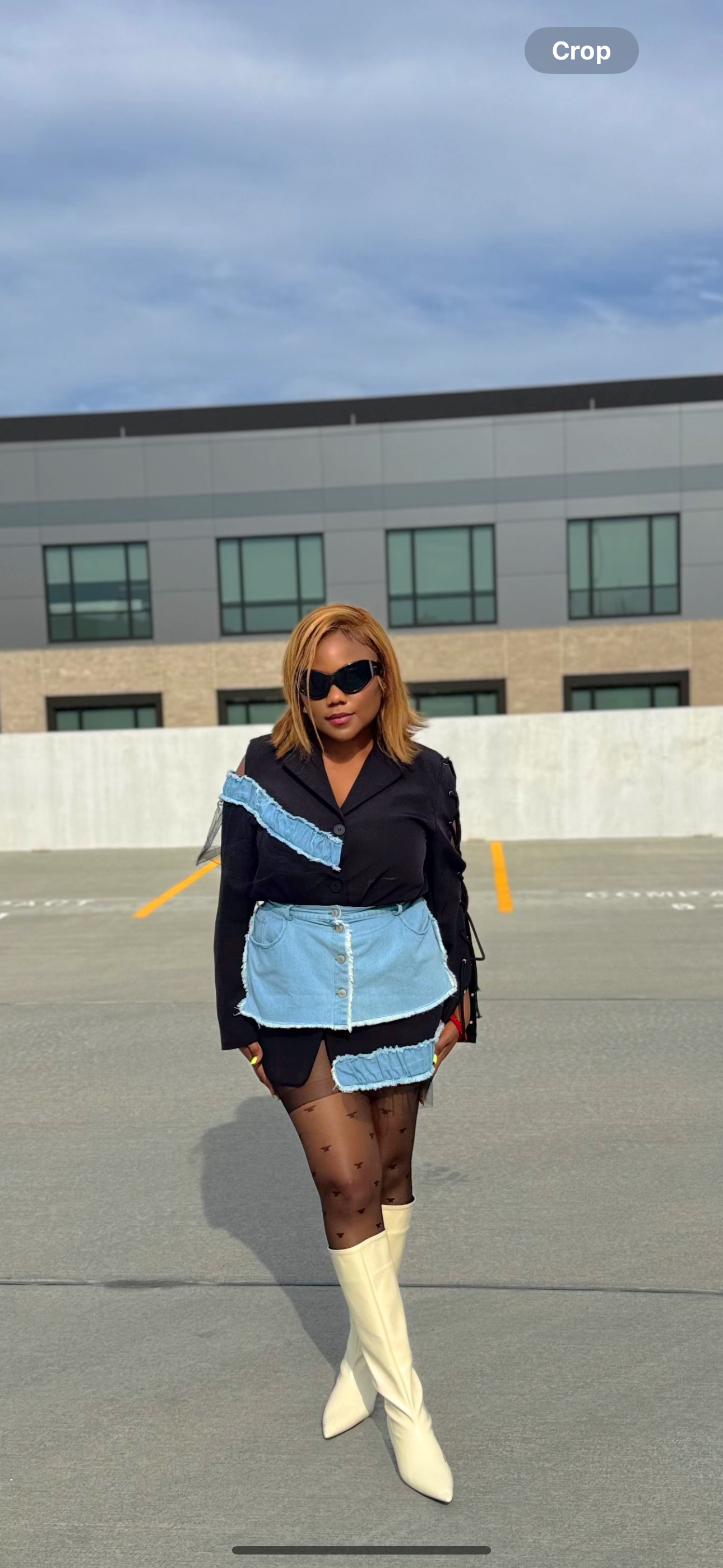 Multi Denim & Black Blazer | Comes In Another Color