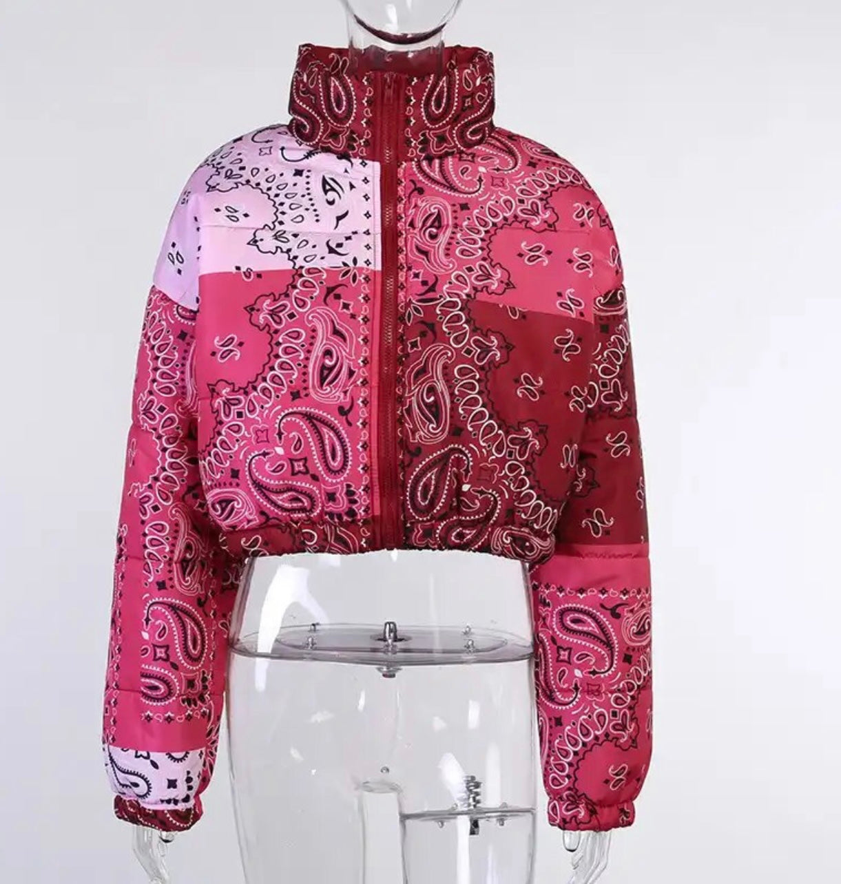 The Bandana Puffer Coat Jacket (Comes In Different Colors)