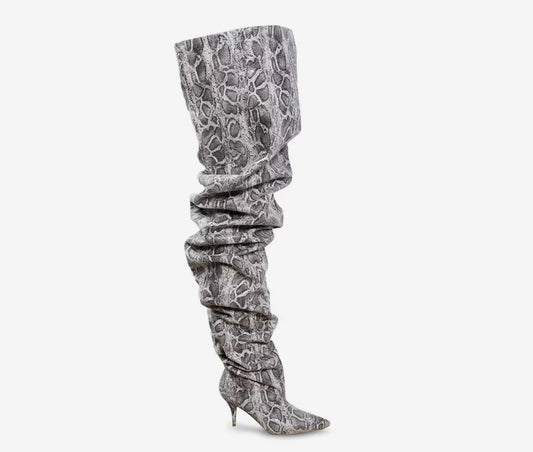 Printed In Style | Thigh High Boots