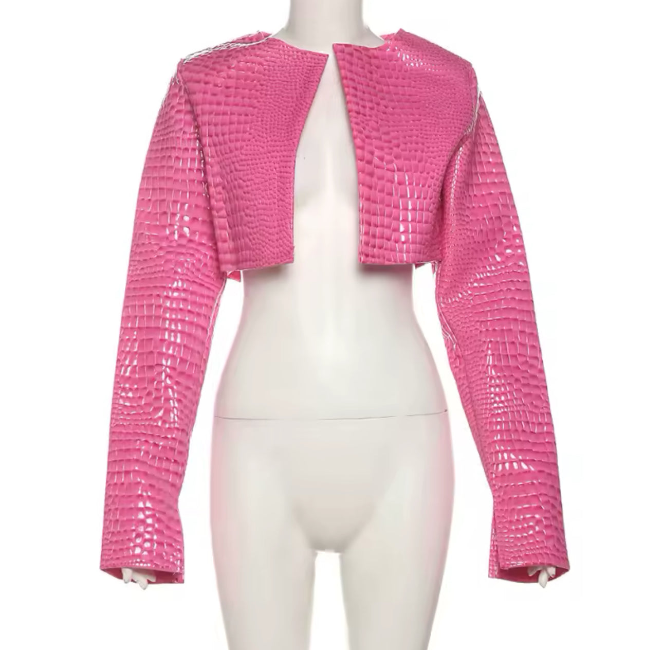 Very Demure Jacket ( Comes In Red, Pink, Black)