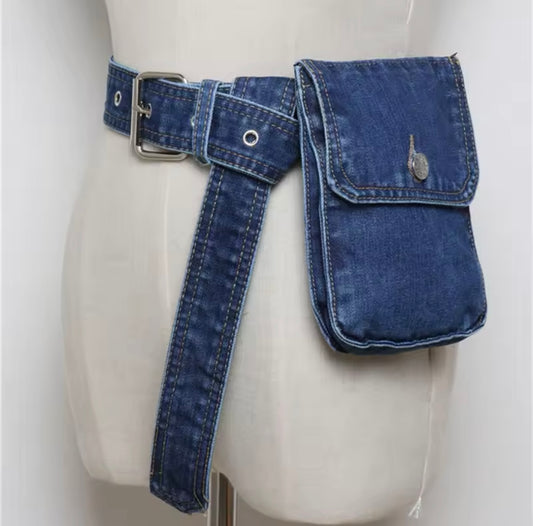 Denim Fanny Pack (Comes in Two Colors)