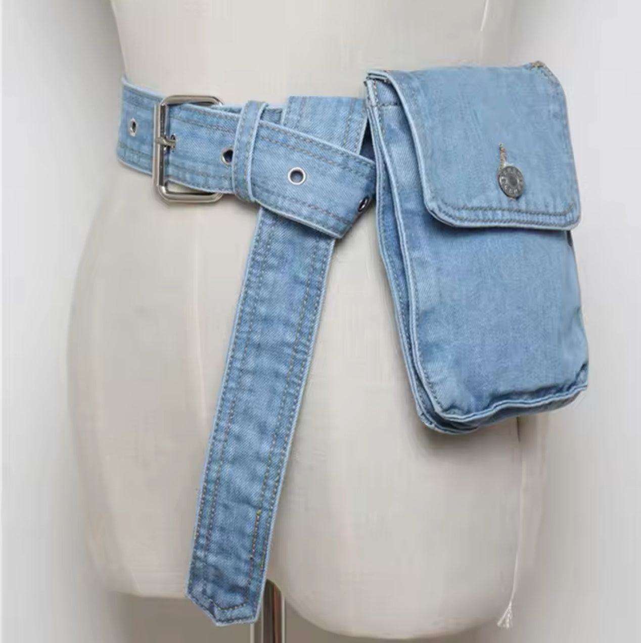 Denim Fanny Pack (Comes in Two Colors)