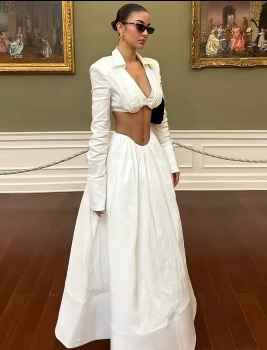 Take Me To Santorini | White Two Piece Set