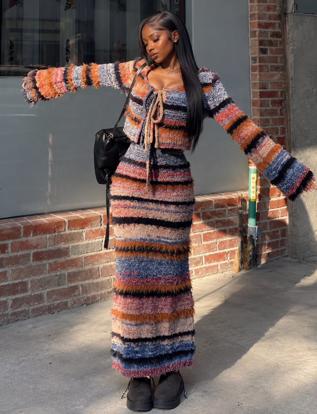 Sweet & Spicy | Knitted Two Piece Suit