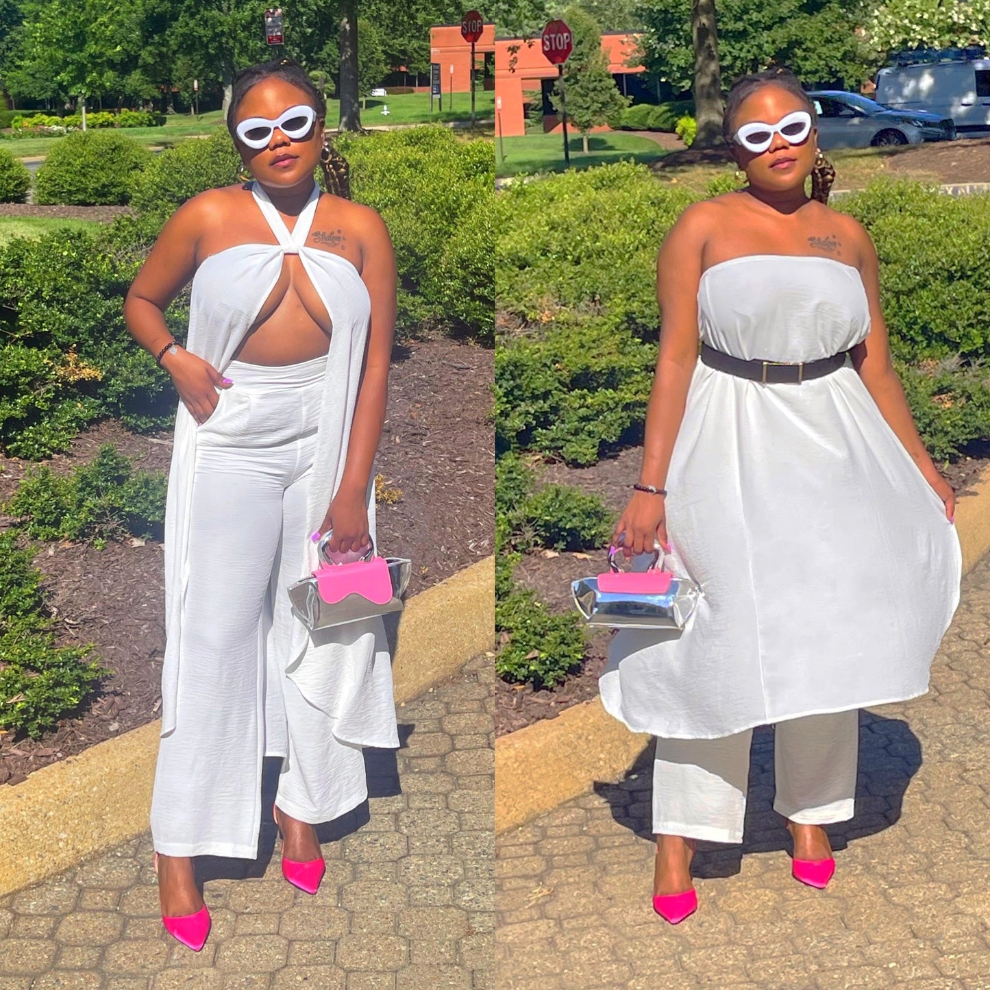All White Party Tingz | Two Piece Outfit