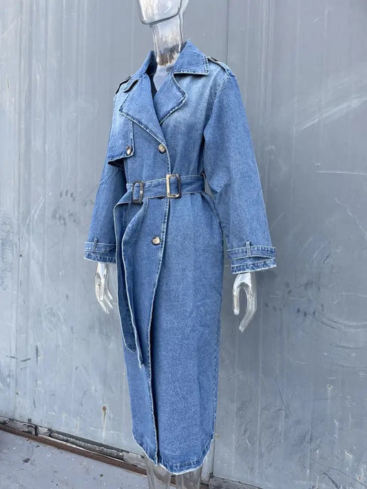 Denim In Style Trench Coat