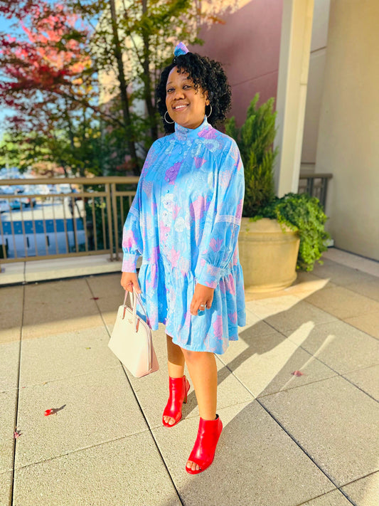 The Lovely Floral Print Dress