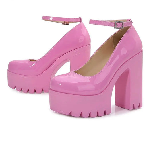 Hot Pink Barbie | Platform Heels