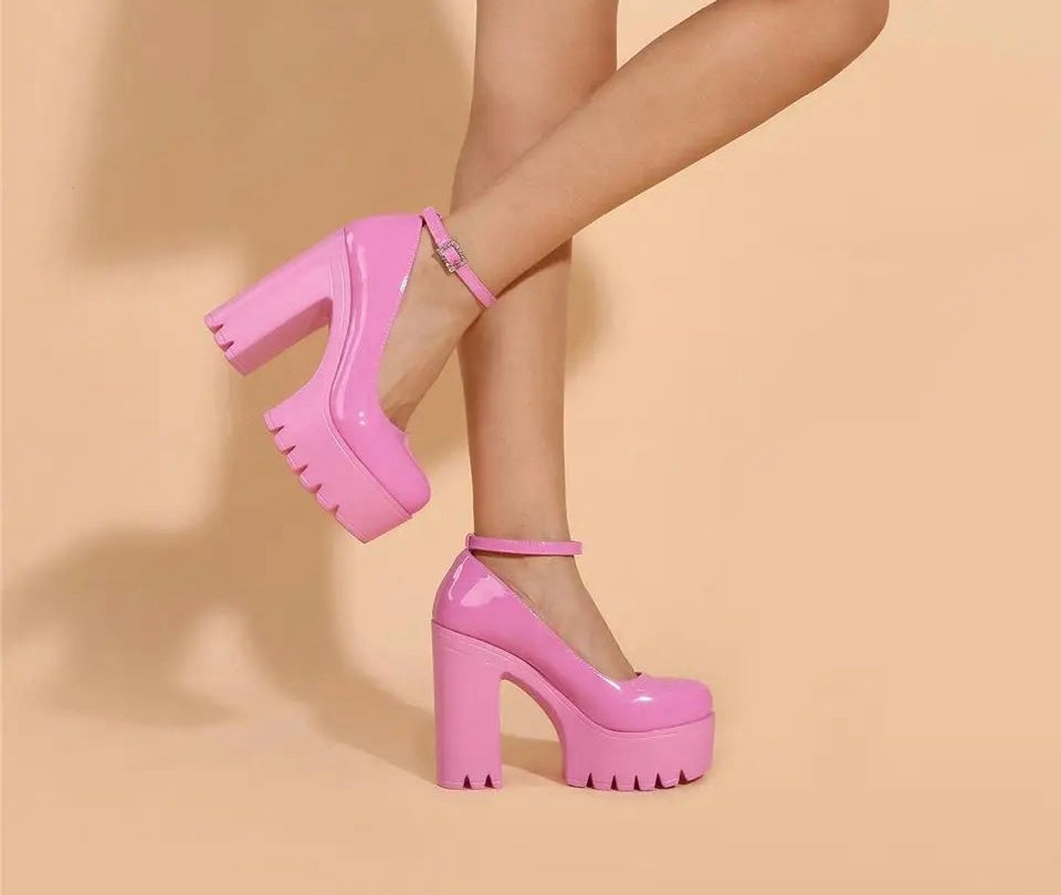Hot Pink Barbie | Platform Heels (Preorder Ships 2/29)