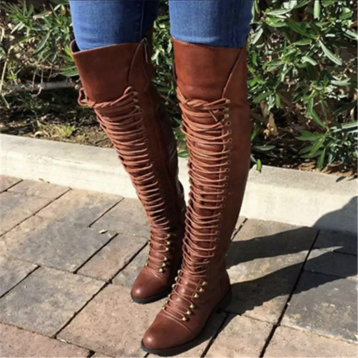 All Laced Up | Women’s Boots (Brown) Preorder - Seasonal Secrets