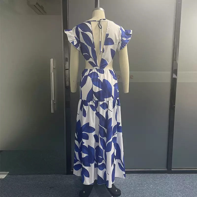 Vacation Me Please | Floral Print Dress (Blue) Preorder Ships 5/20 - Seasonal Secrets