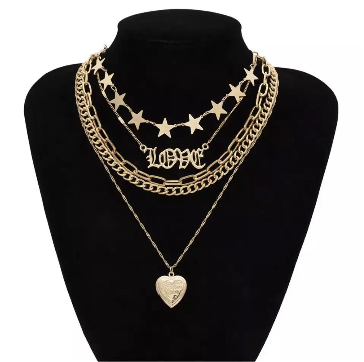 Heart Stones Gold | Women’s Necklace Preorder Ships 5/20 - Seasonal Secrets