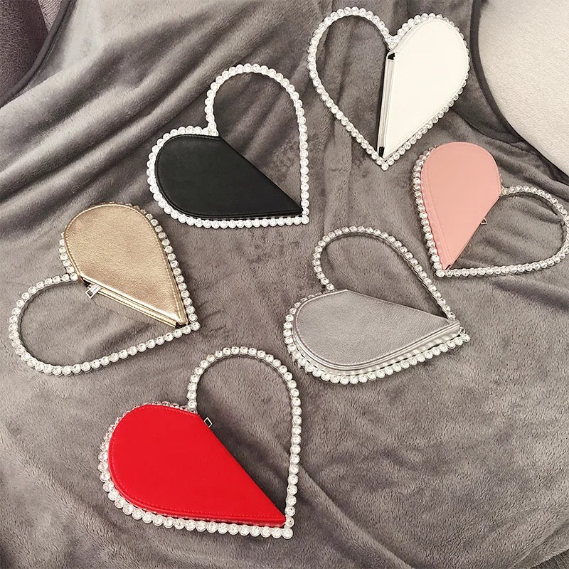 Diamond Heart Bag (Come In Different Colors) - Seasonal Secrets