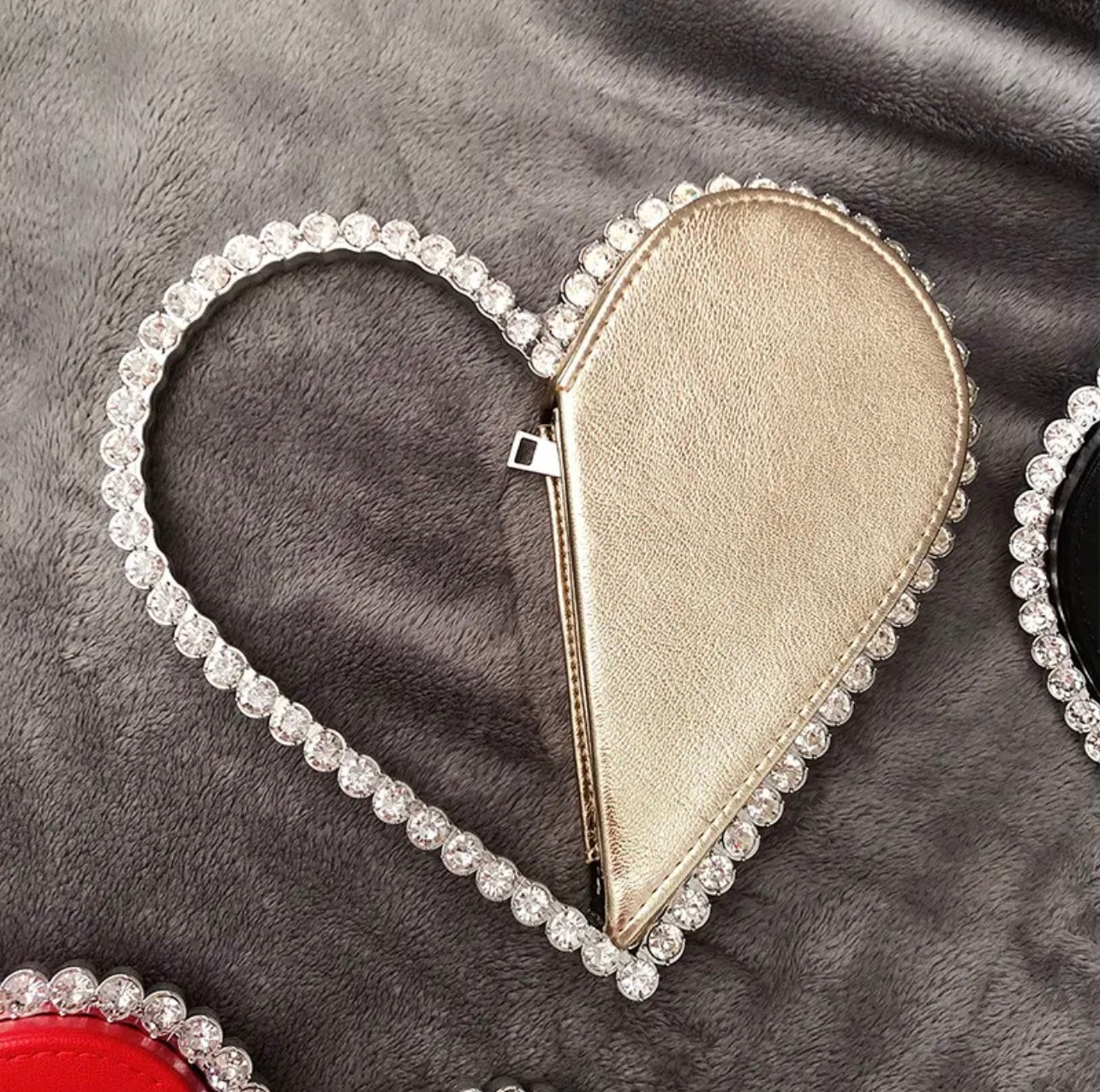 Diamond discount heart purse