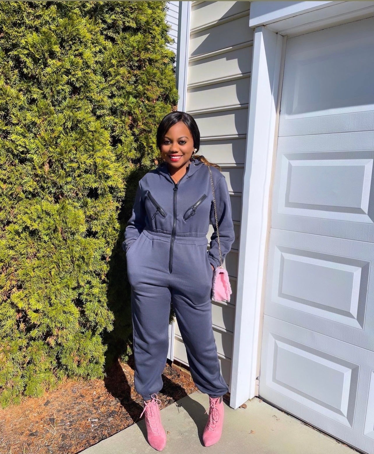 Comfy Cute  Jumpsuit With Hoodie (Ready To Ship) – Seasonal Secrets