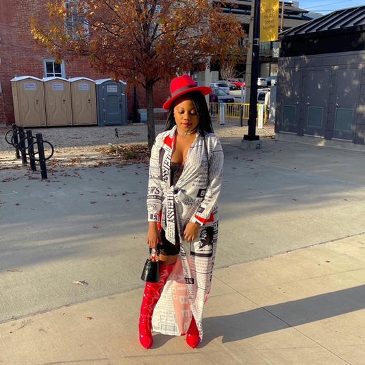 Hot Off The Press | Women's Robe/ Shirt Dress - Seasonal Secrets